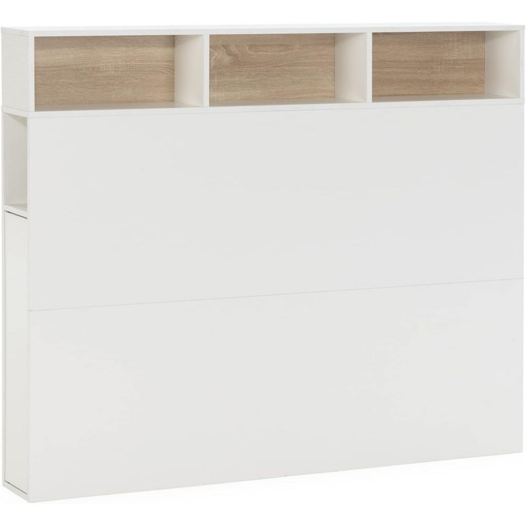 Ensembles de matelas et sommiers finition bois structure metal noir variante 2086