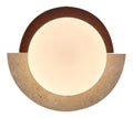 Applique murale Ambre et Vert a presence elegante et lumiere agreable