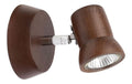 Solution lumineuse Blanc et Ambre au dessin sobre en format applique murale 6 W 2700 K GU10