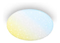 Lustre Blanc et Ambre aux lignes epurees avec eclairage confortable 72W