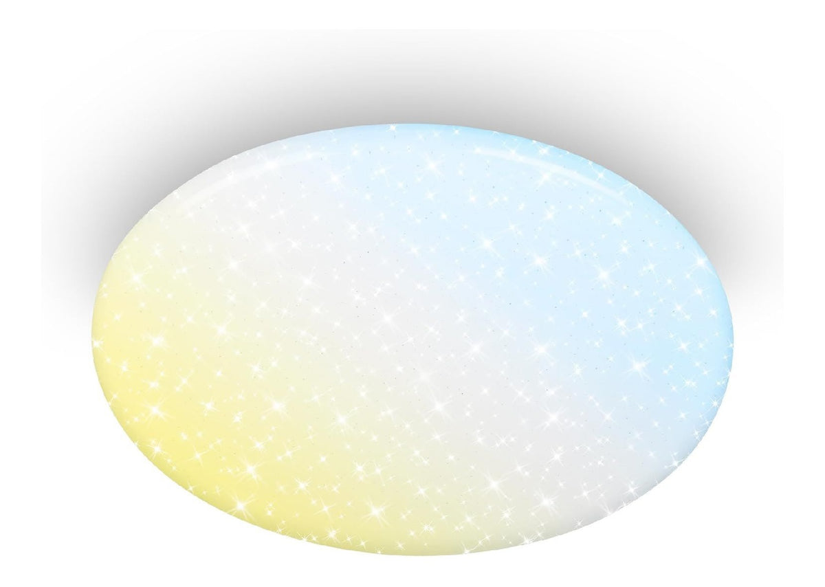 Lustre Blanc et Ambre aux lignes epurees avec eclairage confortable 72W