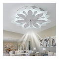 Lustre Noir et Blanc aux lignes epurees avec eclairage confortable 6500K