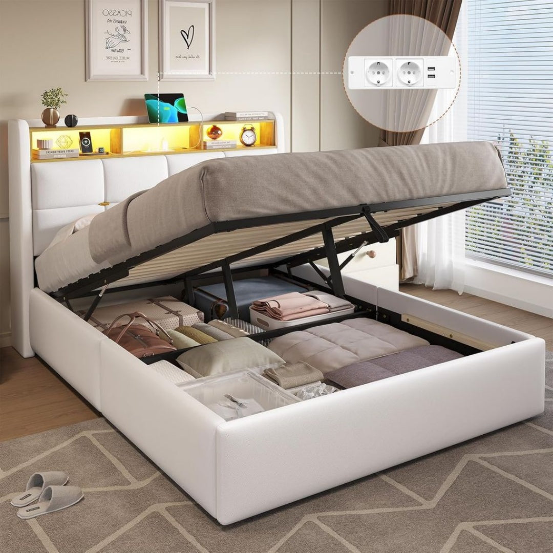 Fauteuils relaxants pliable revetement velours beige