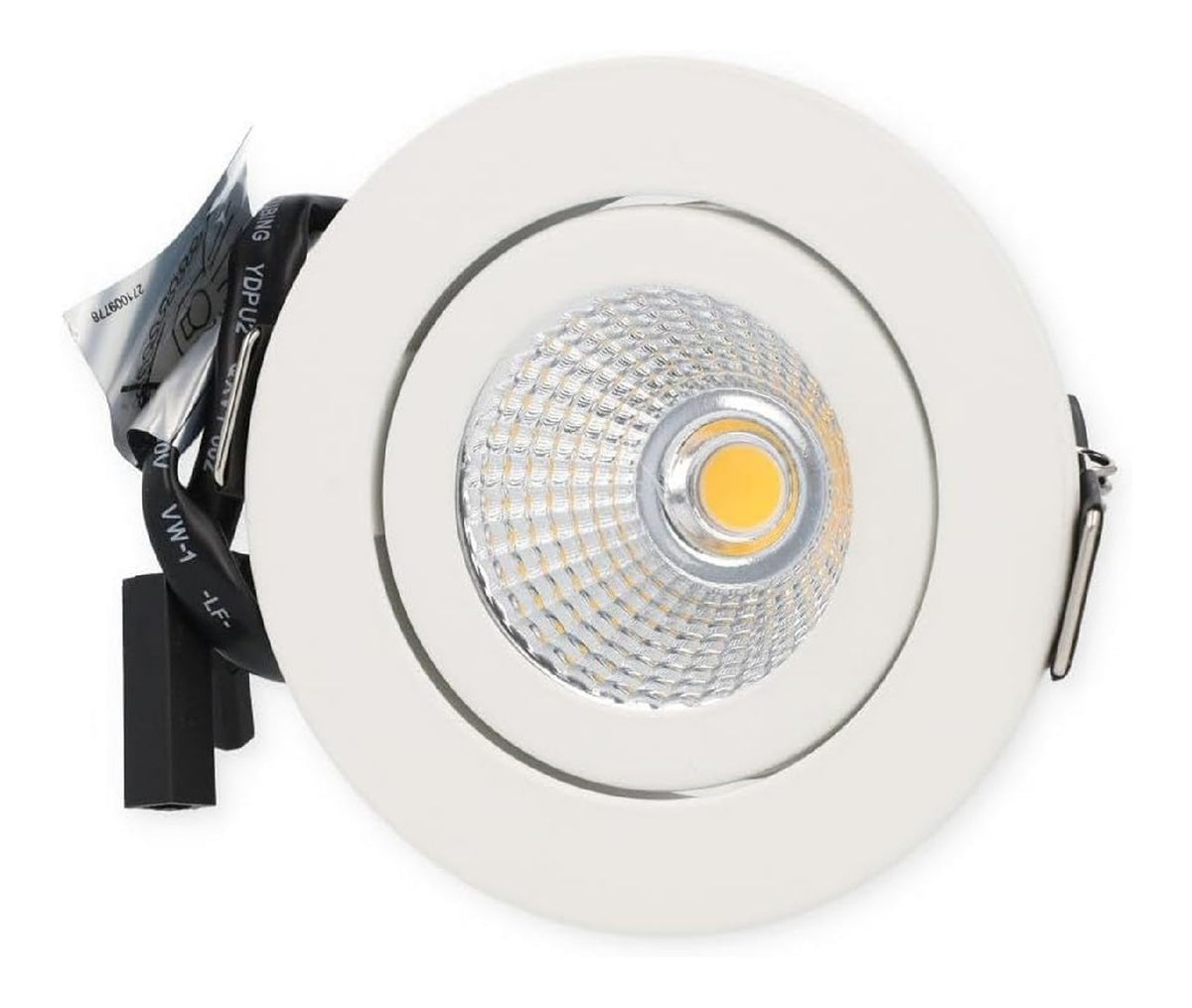 Plafonnier Blanc aux lignes epurees avec eclairage confortable 6 W