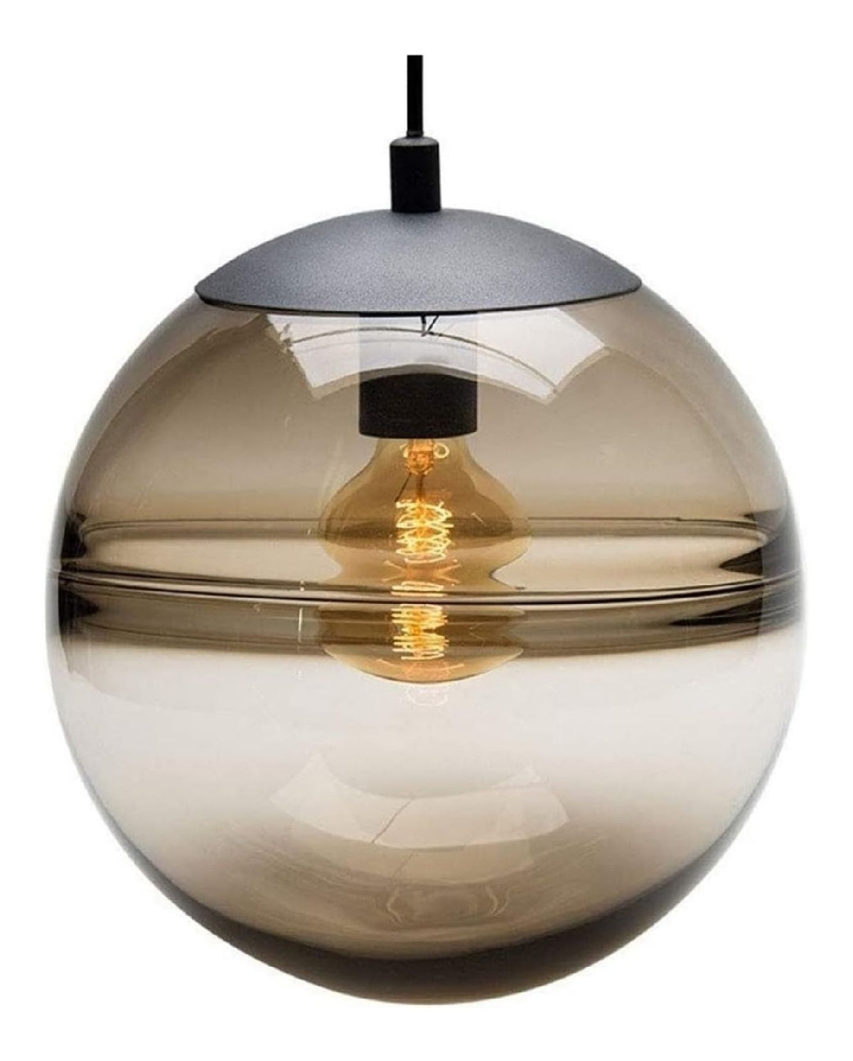 Suspension Marron et Transparent au style moderne avec conception fonctionnelle
