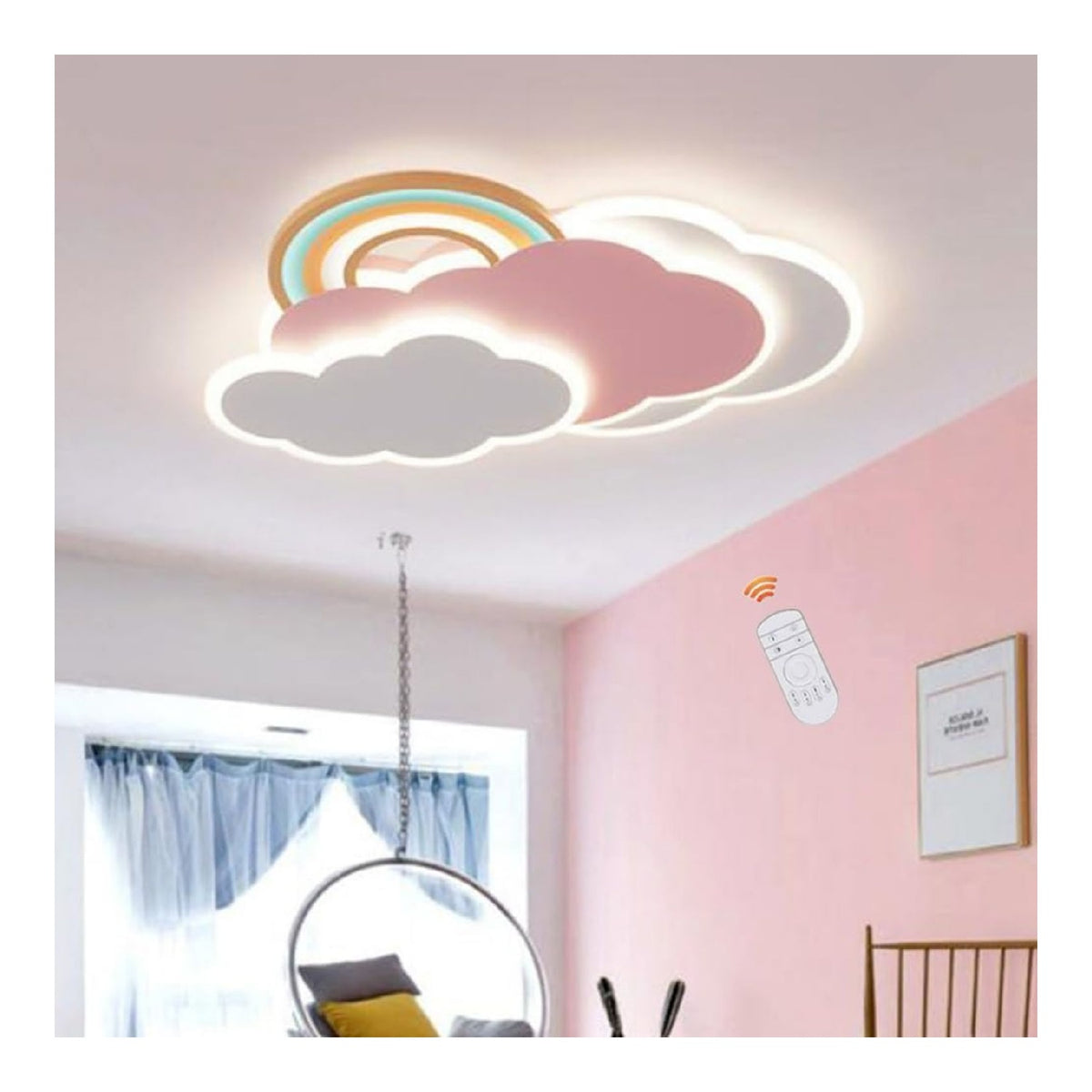 Lustre Blanc et Ambre au style moderne avec conception fonctionnelle 48W 3000K