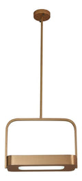 Suspension Dore et Ambre a presence elegante et lumiere agreable 10W 3000K