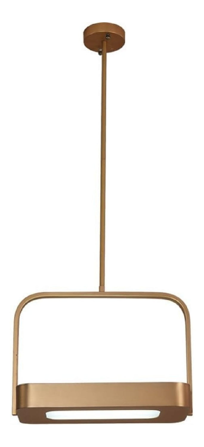 Suspension Dore et Ambre a presence elegante et lumiere agreable 10W 3000K
