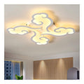 Solution lumineuse Blanc et Ambre au dessin sobre en format lustre 45-2679