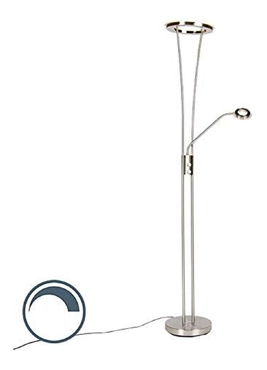 Lampadaire decoratif Ambre et Rouge avec diffusion lumineuse harmonieuse IP20 KPB-429
