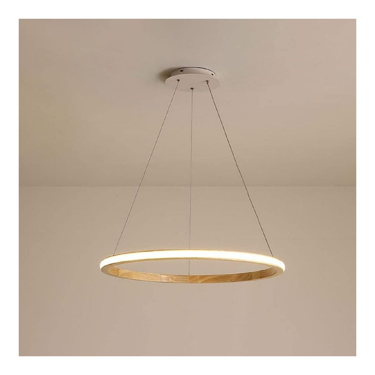 Solution lumineuse Ambre au dessin sobre en format suspension 26 W 4000K