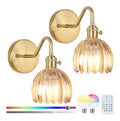 Applique murale Dore et Ambre a presence elegante et lumiere agreable