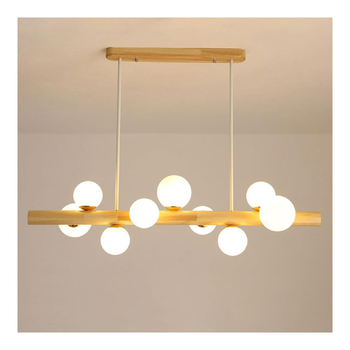 Suspension decoratif Blanc et Ambre avec diffusion lumineuse harmonieuse 5W 3000K