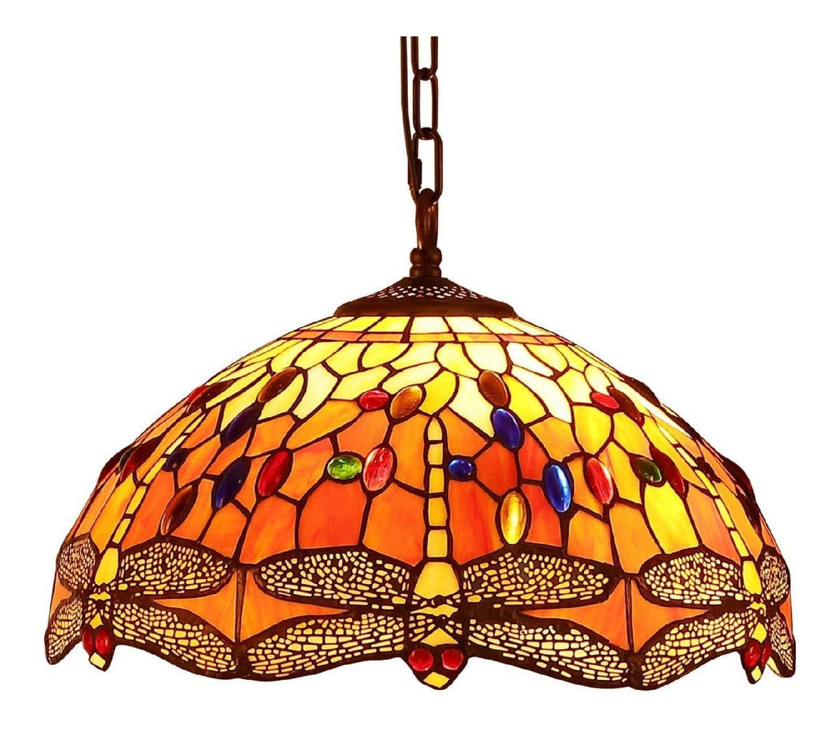 Suspension decoratif Blanc et Cuivre avec diffusion lumineuse harmonieuse 60 W E27