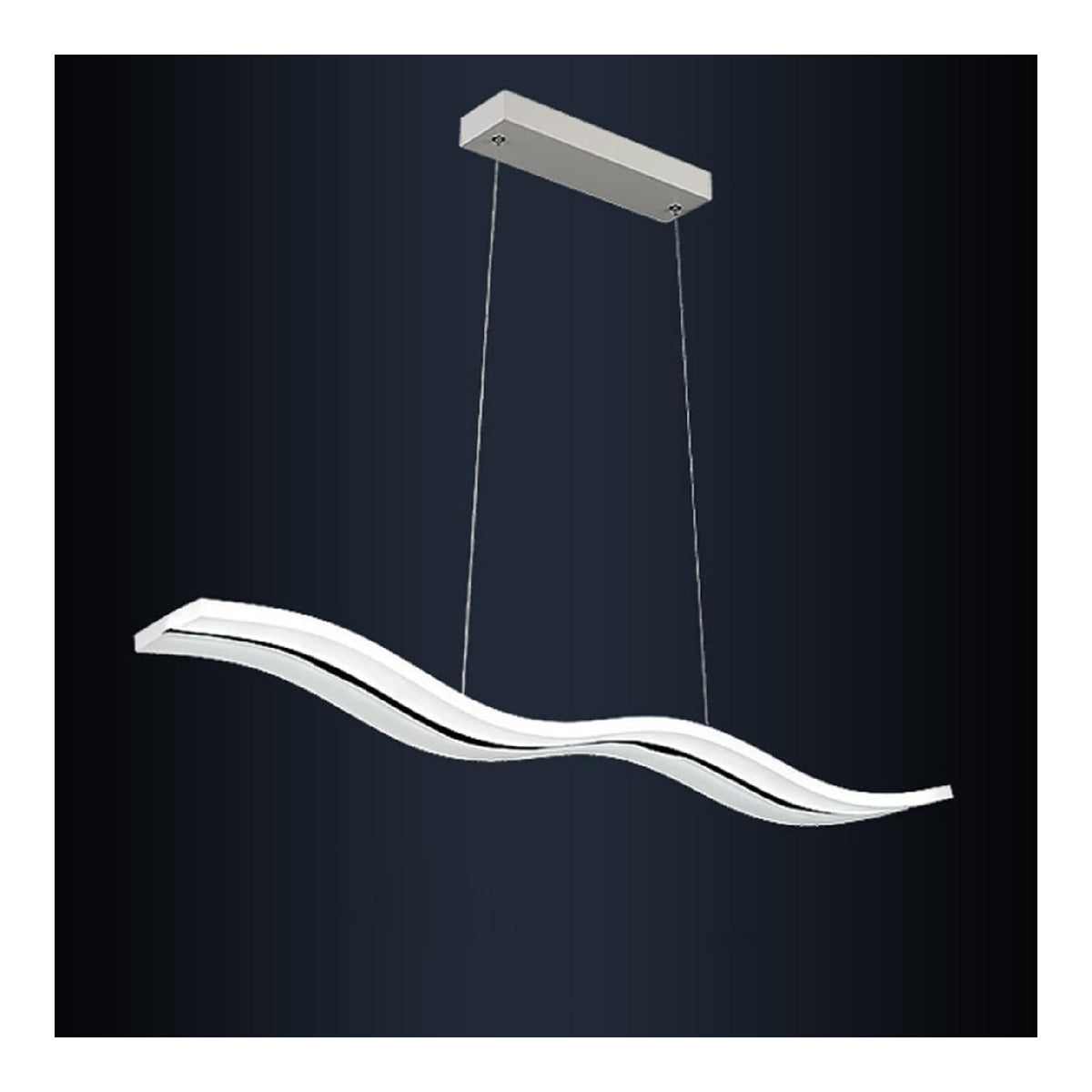 Lustre decoratif Noir avec diffusion lumineuse harmonieuse 38 W