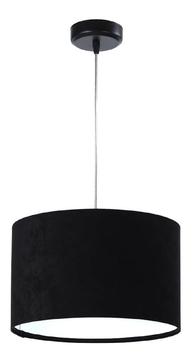 Suspension Noir et Blanc aux lignes epurees avec eclairage confortable 60 W IP20
