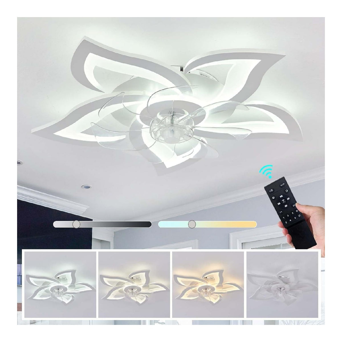 Lustre decoratif Blanc et Ambre avec diffusion lumineuse harmonieuse KV-7463