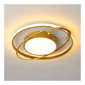 Luminaire Blanc et Ambre a silhouette graphique de type lustre 35 W 3000K