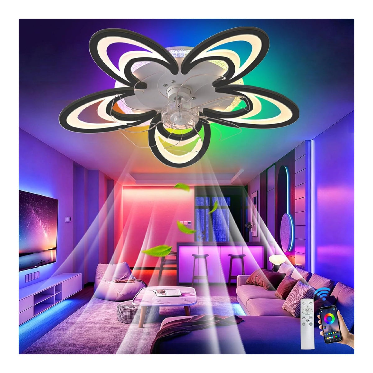 Solution lumineuse Noir et Ambre au dessin sobre en format plafonnier 40W 3000K