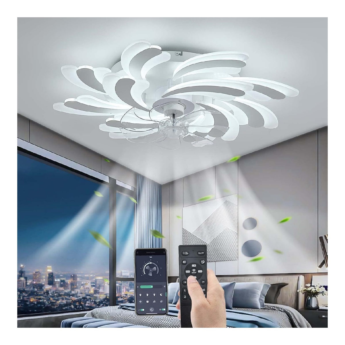 Luminaire Blanc et Ambre au style moderne avec conception fonctionnelle 50W