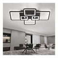 Eclairage Noir et Blanc contemporain en version suspension 96 W