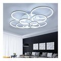 Plafonnier Noir et Blanc a presence elegante et lumiere agreable 108W 6000K