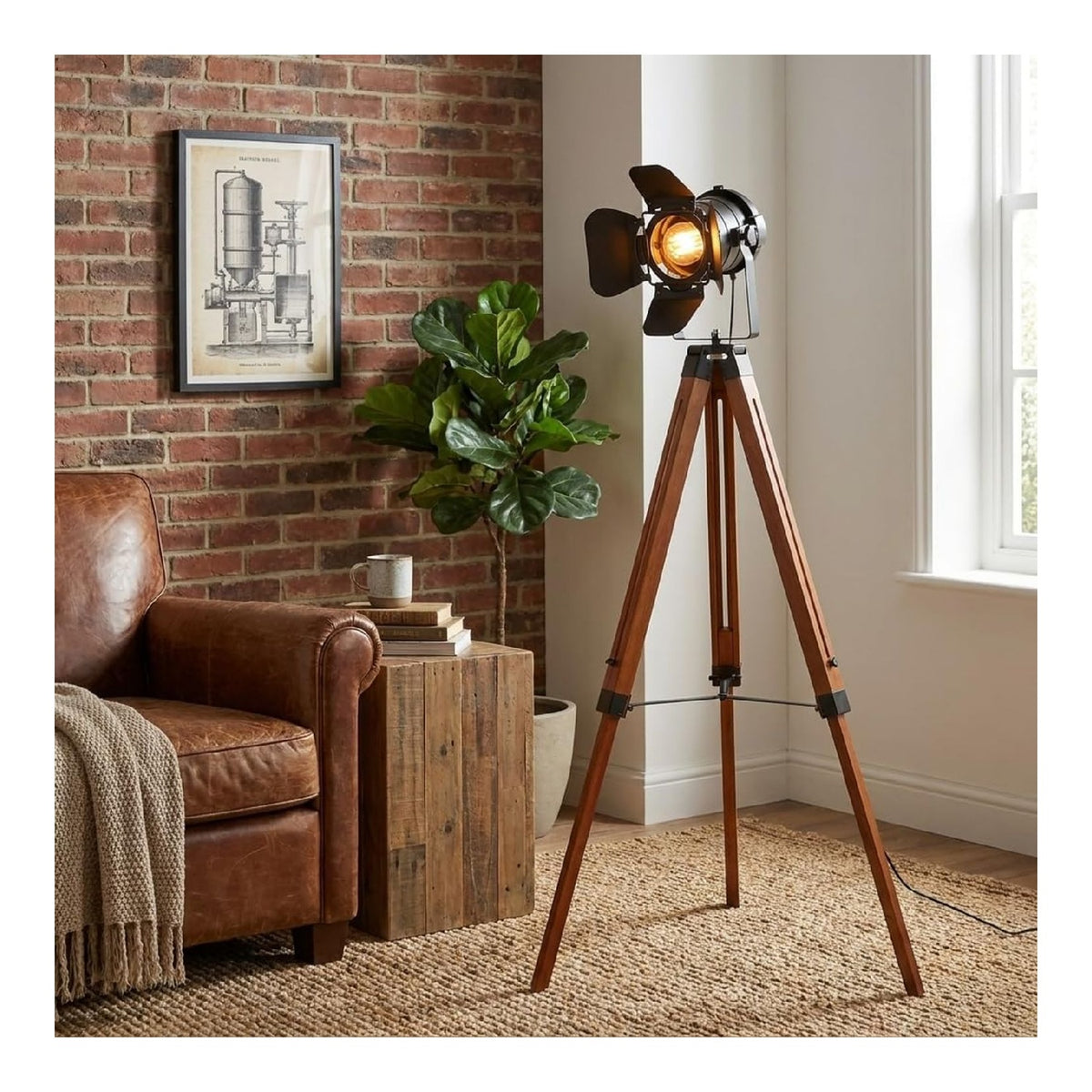 Solution lumineuse Noir et Dore au dessin sobre en format lampadaire 60W E27
