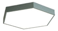 Solution lumineuse Blanc et Ambre au dessin sobre en format lustre 36 W