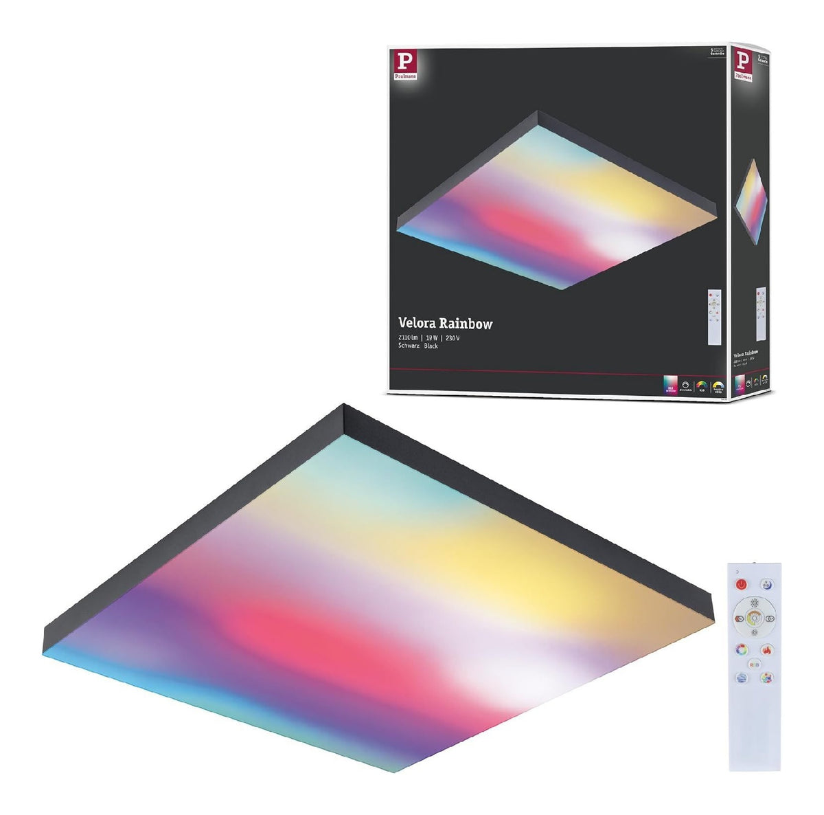 Plafonnier decoratif Noir et Blanc avec diffusion lumineuse harmonieuse 3000 K