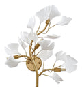 Luminaire Ambre a silhouette graphique de type applique murale