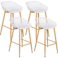 Tabourets pliants finition bois structure metal naturel