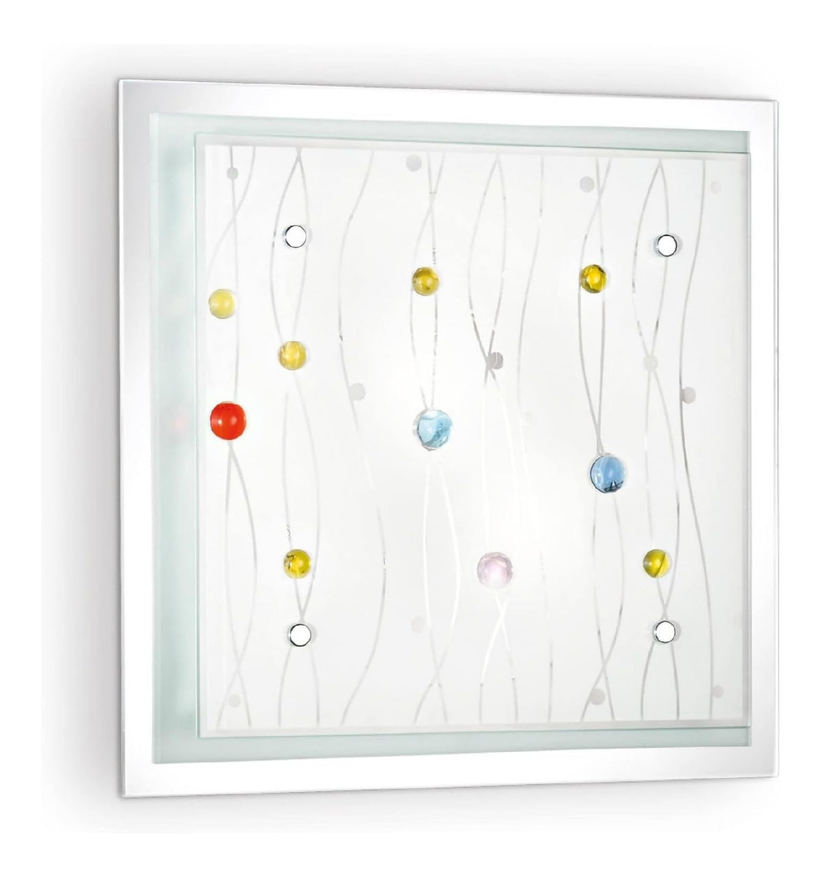 Plafonnier decoratif Rouge avec diffusion lumineuse harmonieuse 60 W IP20 E27