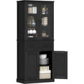 Armoires vitrees de presentation finition bois noir variante 2806