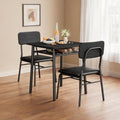 Ensembles pour salle a manger structure metal noir variante 2890