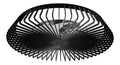 Plafonnier Noir aux lignes epurees avec eclairage confortable 70 W 2700 K
