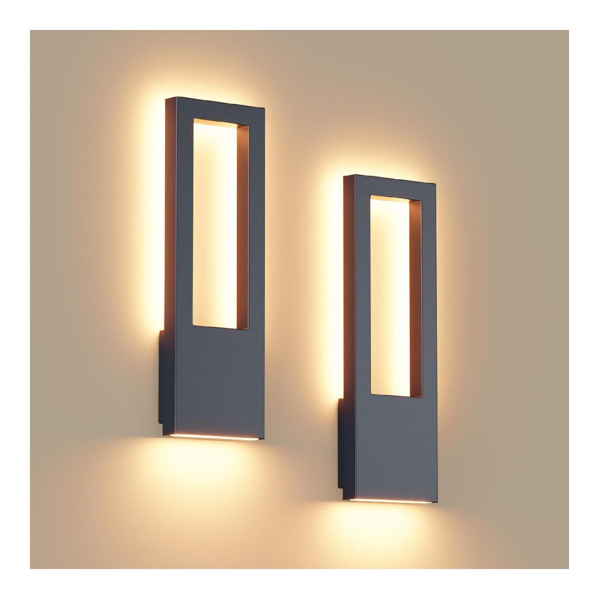 Eclairage Blanc et Ambre contemporain en version applique murale 30W IP65 3000K