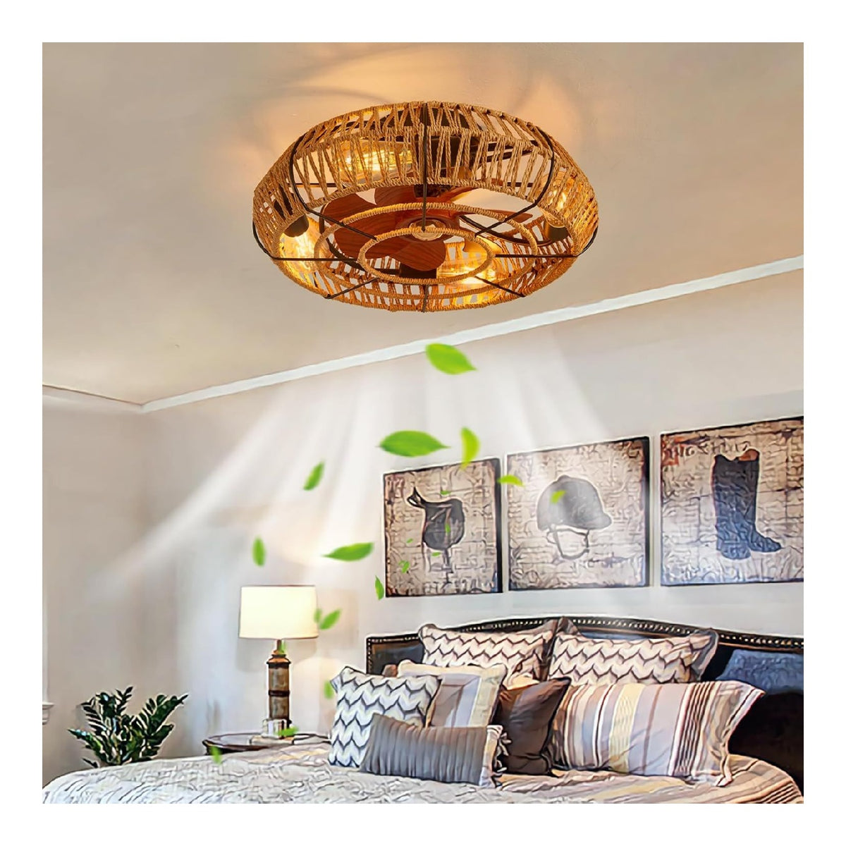 Lustre Ambre et Rouge aux lignes epurees avec eclairage confortable E27