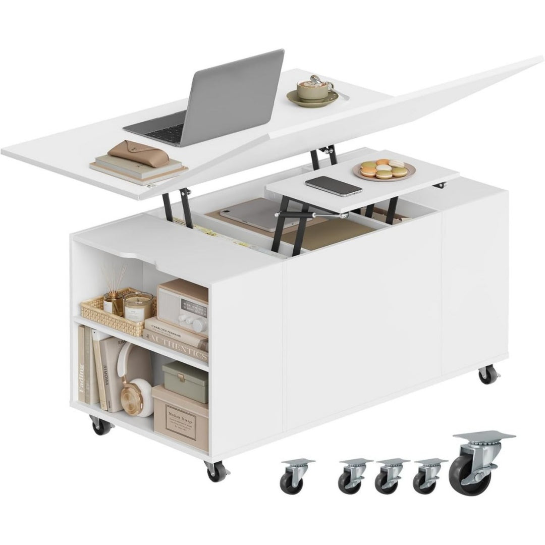 Buffets hauts avec tiroirs blanc variante 2860