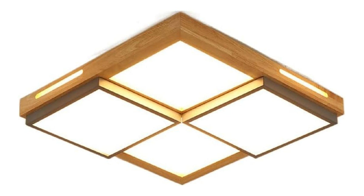 Plafonnier Blanc et Ambre a presence elegante et lumiere agreable TP-3403