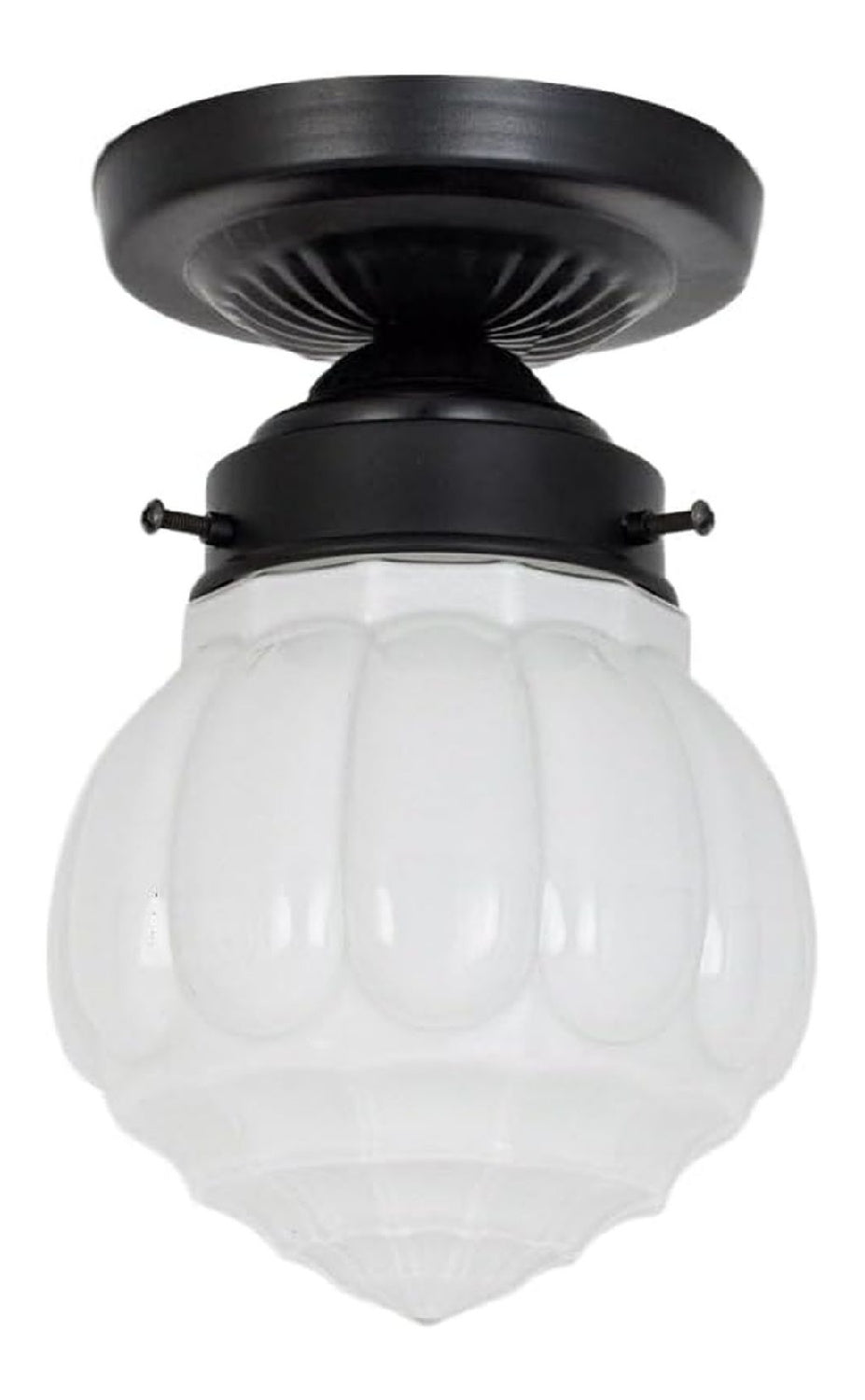 Plafonnier Noir et Blanc a presence elegante et lumiere agreable 43-8085