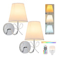 Applique murale Blanc et Ambre a presence elegante et lumiere agreable 3000 K