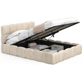 Chaises finition bois revetement velours beige