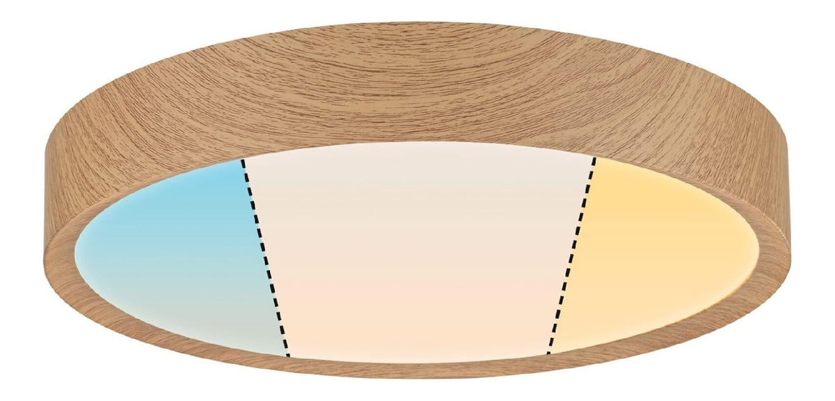 Plafonnier Blanc et Rouge a presence elegante et lumiere agreable 5W IP44