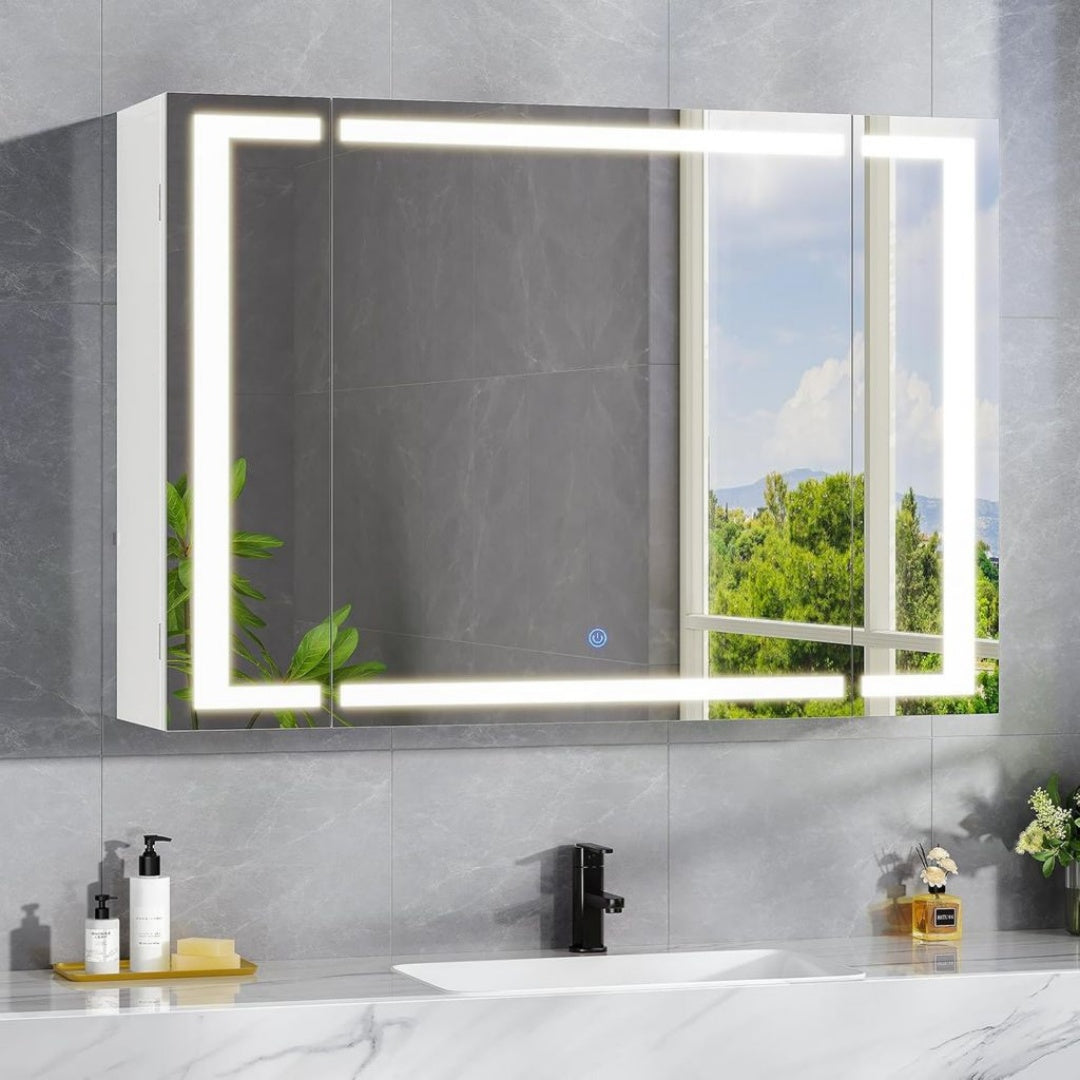 Cadres de lit finition bois structure metal beige
