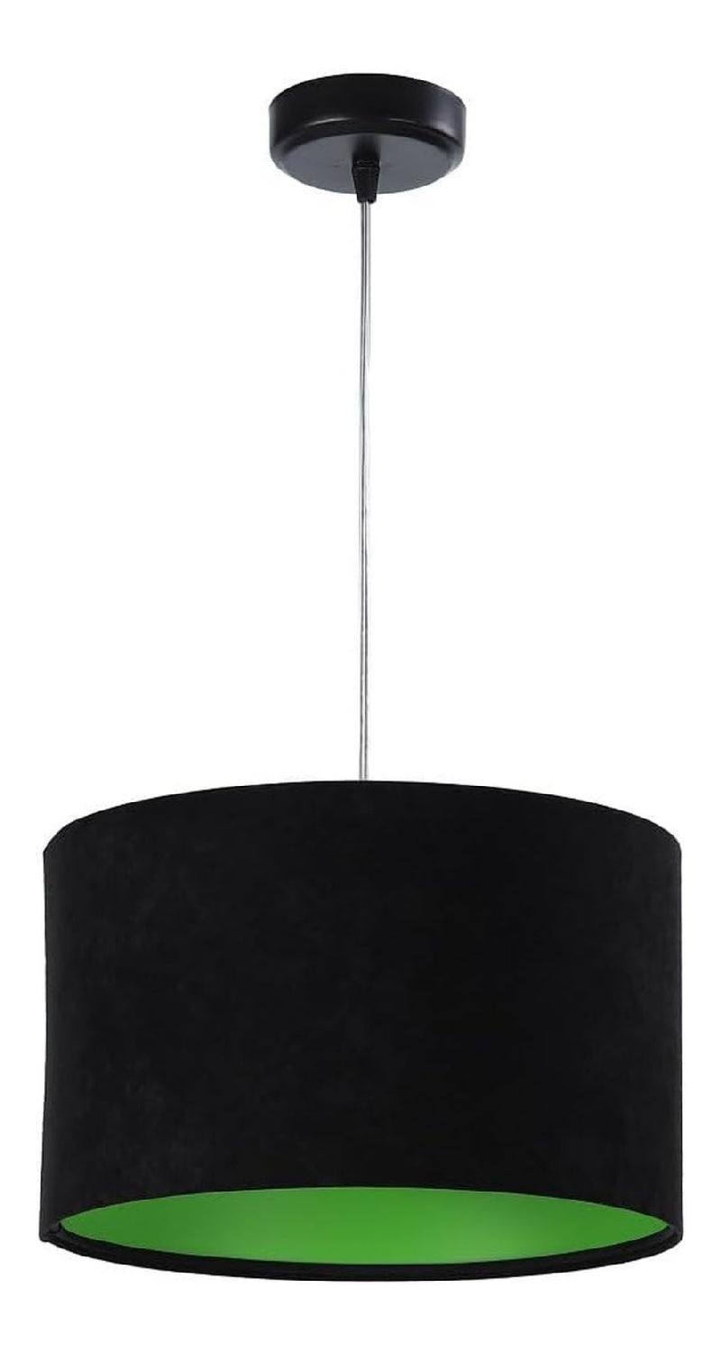 Eclairage Noir et Vert contemporain en version suspension 60 W IP20