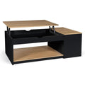 Ilots de rangement fixes avec tiroirs finition bois noir variante 1174