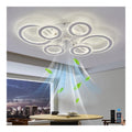 Plafonnier decoratif Blanc et Ambre avec diffusion lumineuse harmonieuse 36W 3000K
