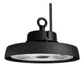 Plafonnier Noir aux lignes epurees avec eclairage confortable 100W IP65 4000K