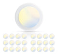 Eclairage Blanc et Ambre contemporain en version spot de plafond 5 W 2700 K