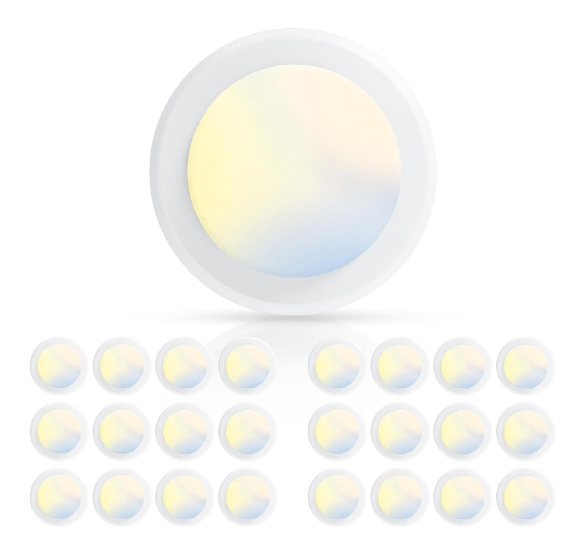 Eclairage Blanc et Ambre contemporain en version spot de plafond 5 W 2700 K